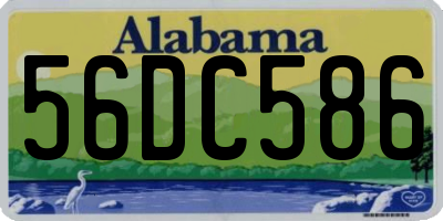 AL license plate 56DC586