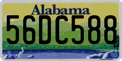 AL license plate 56DC588