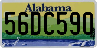 AL license plate 56DC590