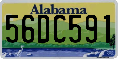 AL license plate 56DC591