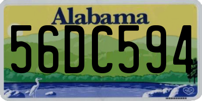 AL license plate 56DC594