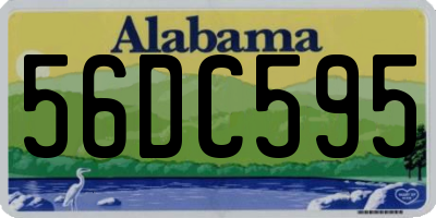 AL license plate 56DC595