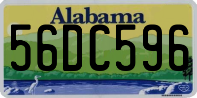 AL license plate 56DC596