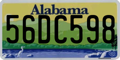 AL license plate 56DC598