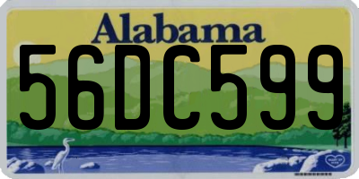 AL license plate 56DC599