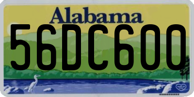 AL license plate 56DC600