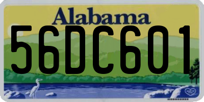 AL license plate 56DC601