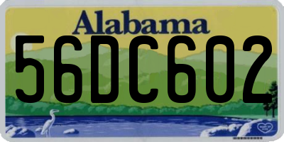 AL license plate 56DC602