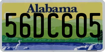 AL license plate 56DC605