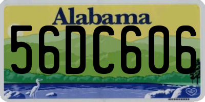 AL license plate 56DC606