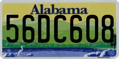 AL license plate 56DC608