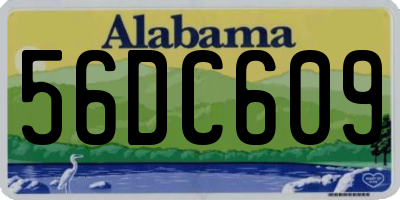 AL license plate 56DC609