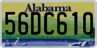 AL license plate 56DC610