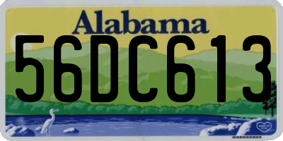 AL license plate 56DC613