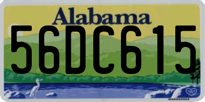 AL license plate 56DC615