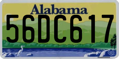 AL license plate 56DC617