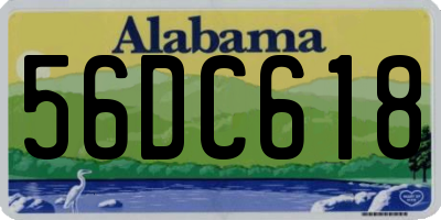 AL license plate 56DC618