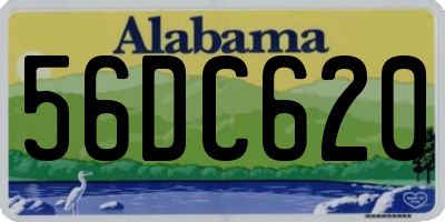 AL license plate 56DC620
