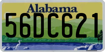 AL license plate 56DC621