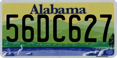 AL license plate 56DC627