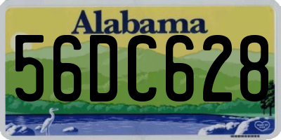 AL license plate 56DC628