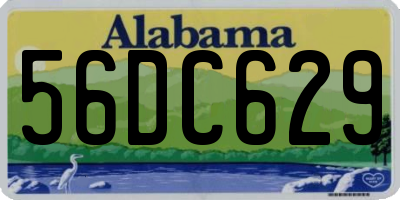 AL license plate 56DC629