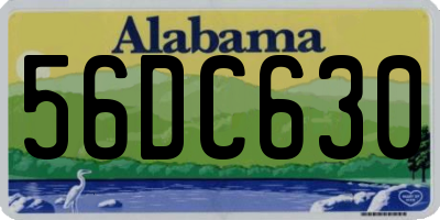 AL license plate 56DC630