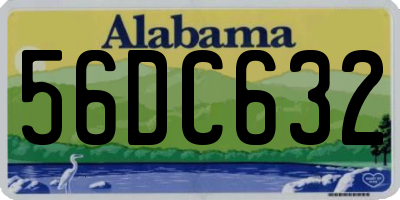AL license plate 56DC632