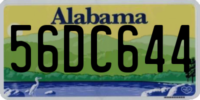 AL license plate 56DC644