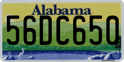 AL license plate 56DC650