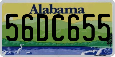 AL license plate 56DC655