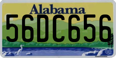 AL license plate 56DC656