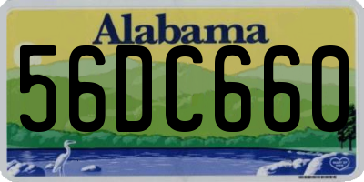 AL license plate 56DC660