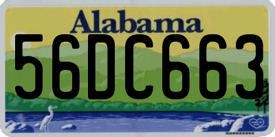 AL license plate 56DC663