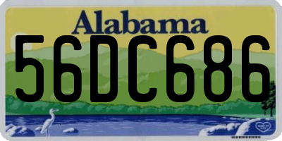 AL license plate 56DC686