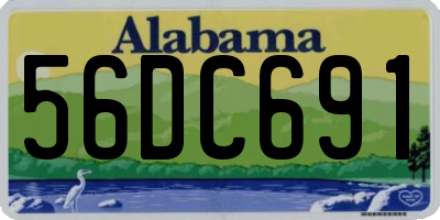 AL license plate 56DC691