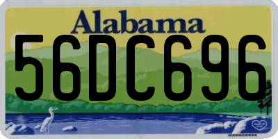 AL license plate 56DC696