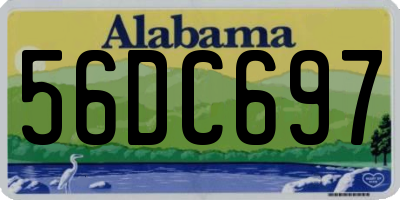 AL license plate 56DC697