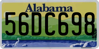 AL license plate 56DC698
