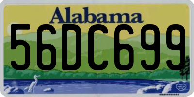 AL license plate 56DC699