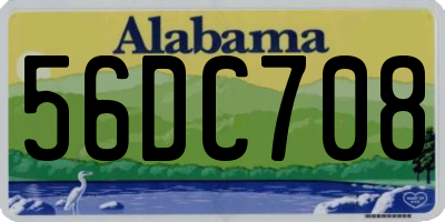 AL license plate 56DC708