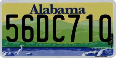 AL license plate 56DC710