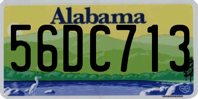 AL license plate 56DC713