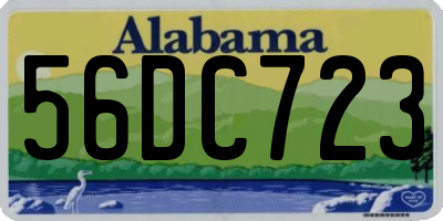 AL license plate 56DC723