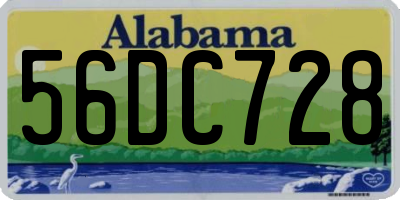 AL license plate 56DC728