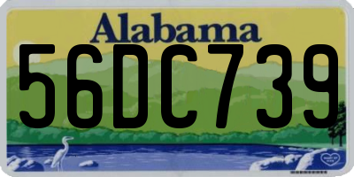 AL license plate 56DC739