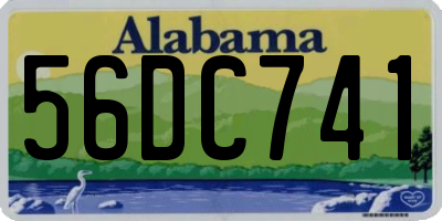 AL license plate 56DC741