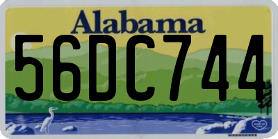 AL license plate 56DC744
