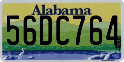 AL license plate 56DC764