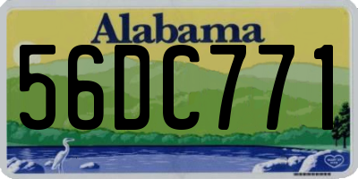 AL license plate 56DC771